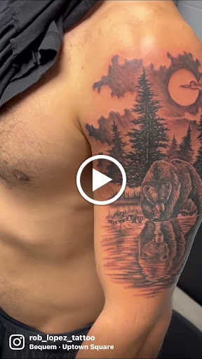 Explore tattoo ideas for back of leg, creative tattoo ideas in Pittsburg, available at Delta Art & Tattoo