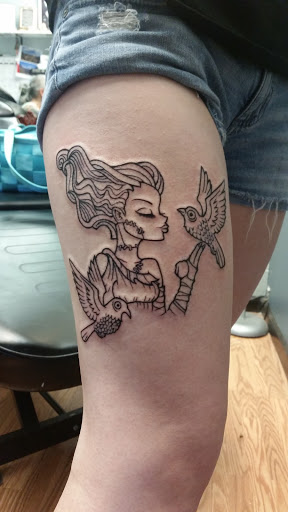 Explore deer antler tattoo ideas, creative tattoo ideas in Middle River, available at Fidelity Tattoo