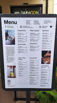 Menu du Wild & The Moon - La Vallée Village à Serris