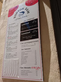 Tonton Sam à Arles menu
