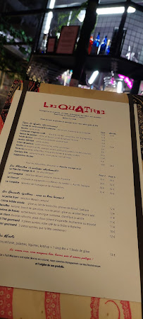 Restaurant Le Quatre à Aix-en-Provence menu