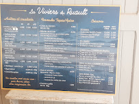 Menu / carte de Les Viviers Du Ruault à Sarzeau