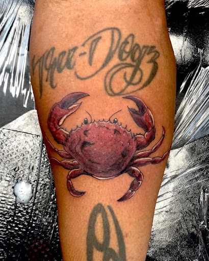 Explore palm tree tattoo ideas, creative tattoo ideas in Puyallup, available at Get Right Studios