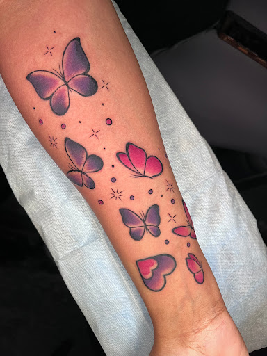 Explore sleeve mens tattoo ideas, creative tattoo ideas in Pompano Beach, available at Black Hand Studio