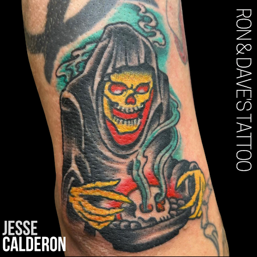 Explore aries zodiac sign tattoo ideas, creative tattoo ideas in Staten Island, available at Ron & Daves Tattooing