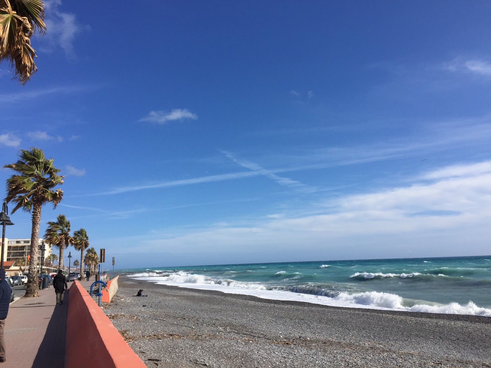 Foto di Spiaggia Ventimiglia con parzialmente pulito livello di pulizia