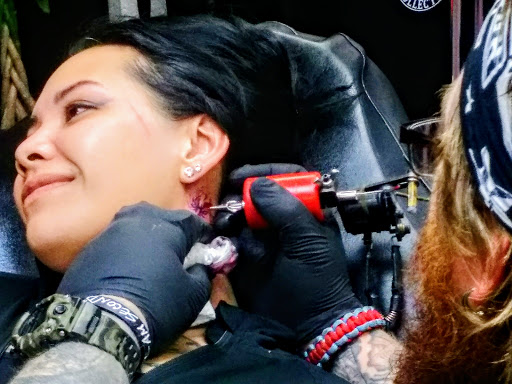 Explore husky tattoo ideas, creative tattoo ideas in Longview, available at Fugis Tattoo Shop