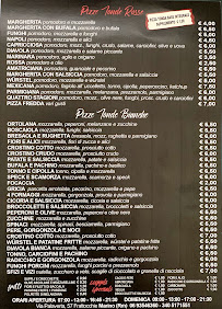 Menu / carte de Forno Sfizi e Vizi à Marino