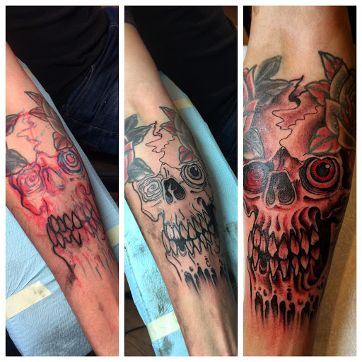 Explore good shoulder tattoo ideas, creative tattoo ideas in Warrenville, available at NoodlesTattoo Co. & Studio