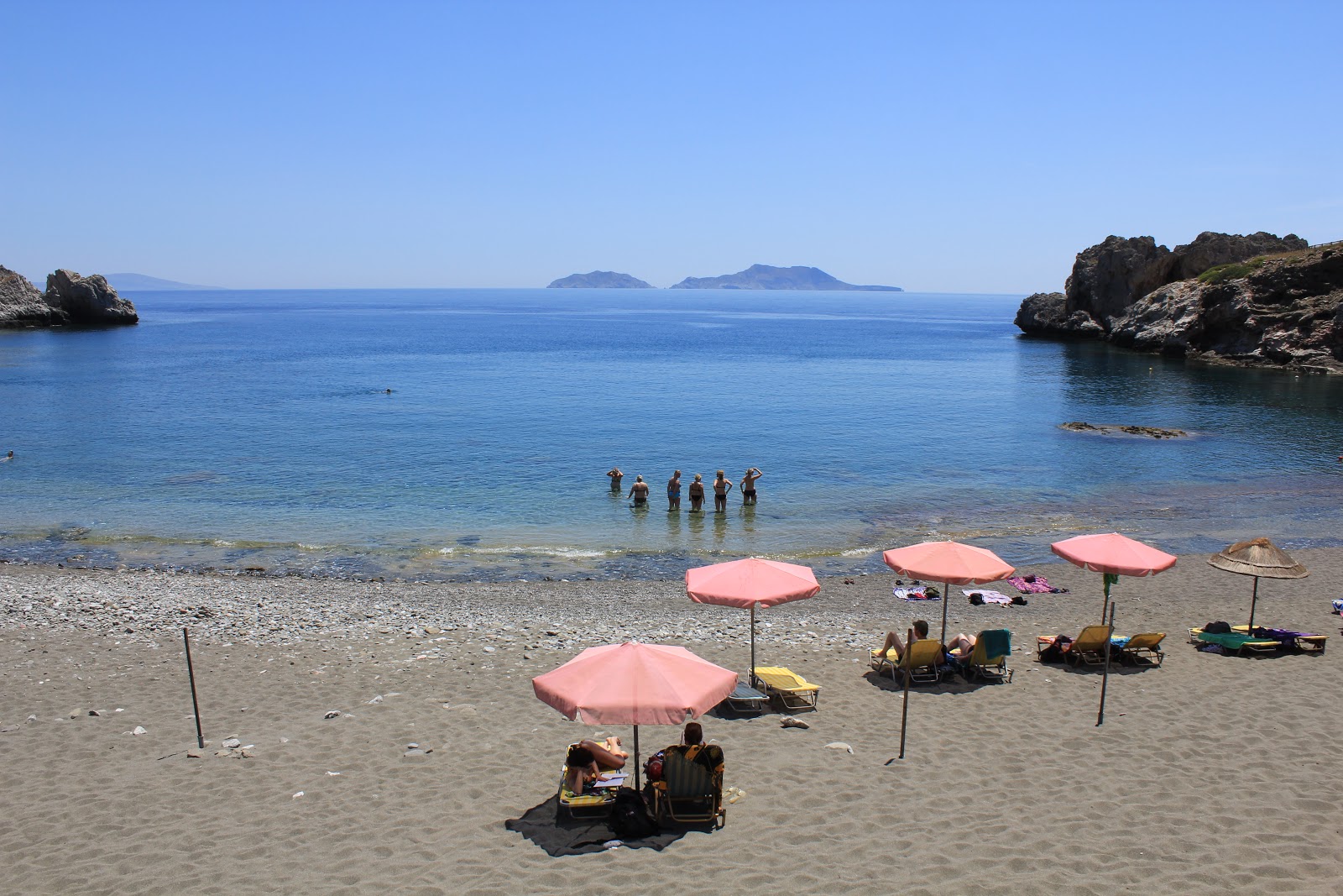 Valokuva Agios Pavlos beachista. - suosittu paikka rentoutumisen tuntijoille