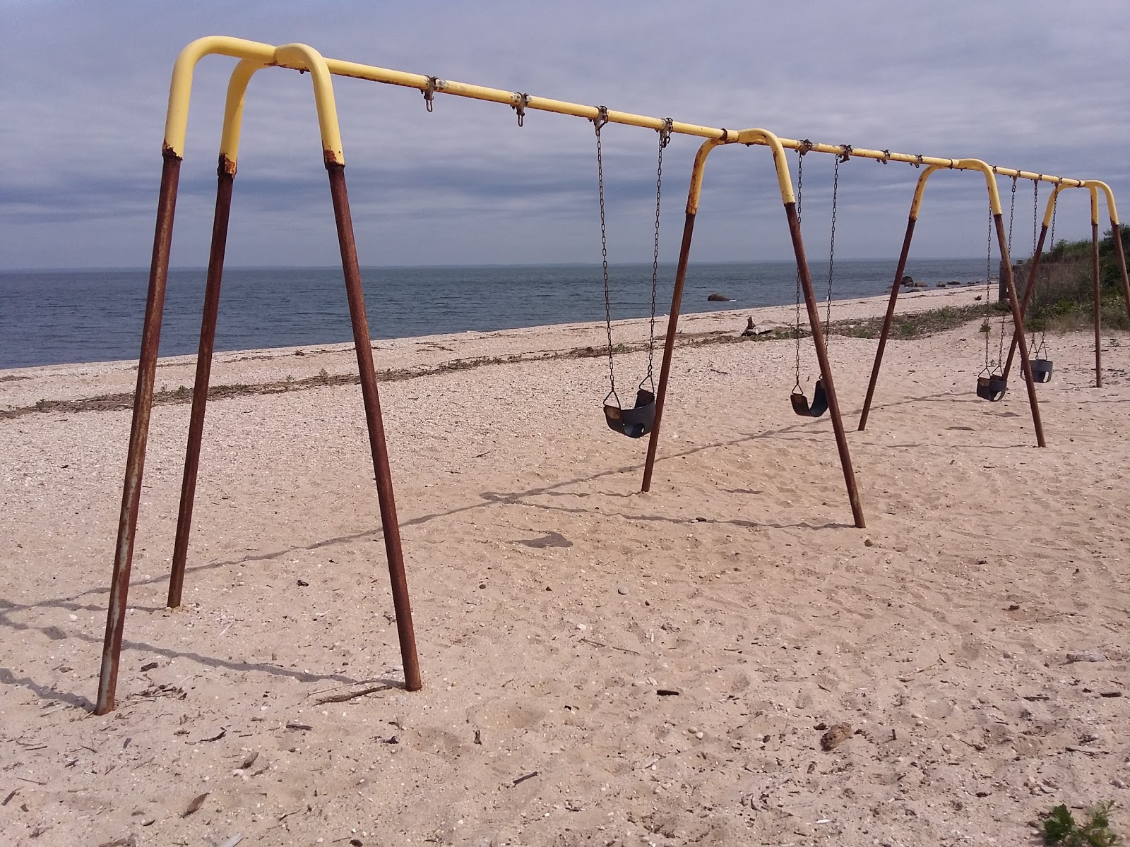 Photo of North Fork Beach and the settlement