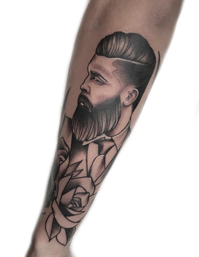 Explore guy shoulder tattoo ideas, creative tattoo ideas in Montclair, available at Esperanza Ink Tattoos