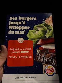 Carte du Burger King à Marcq-en-Barœul