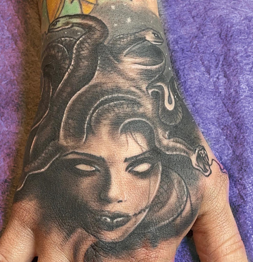 Explore orion tattoo ideas, creative tattoo ideas in Weatherford, available at Weatherford Tattoo Co.