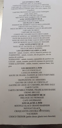 Restaurant Mon Petit Bouchon à Noisiel - menu / carte