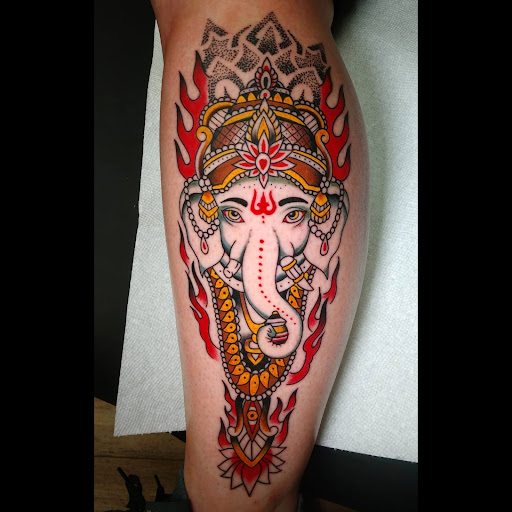 Tattoo Shop «Two Headed Dog Tattoo Studio», reviews and photos, 189 Changebridge Rd #3, Montville, NJ 07045, USA