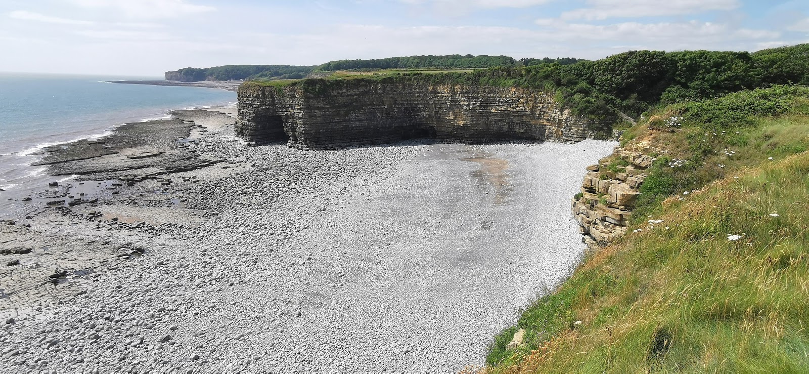 Foto di Llantwit major beach e l'insediamento