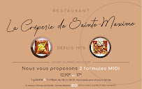Menu / carte de La crêperie de sainte maxime Depuis 1970 Ouvert toute l'année à Sainte-Maxime