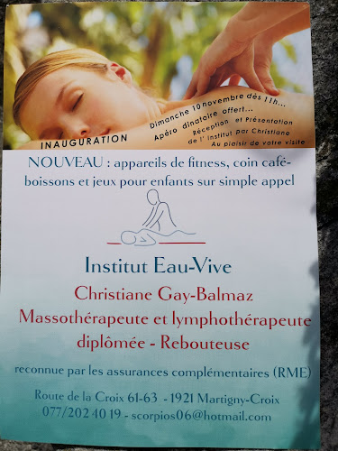 Rezensionen über Institut Eau-Vive in Martigny - Masseur