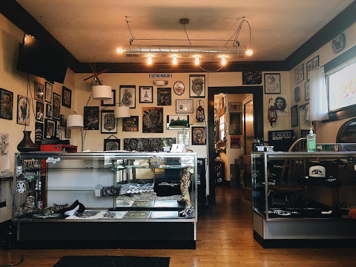 Explore men's face tattoo ideas, creative tattoo ideas in Canton, available at The Inkeepers Tattoo Parlor