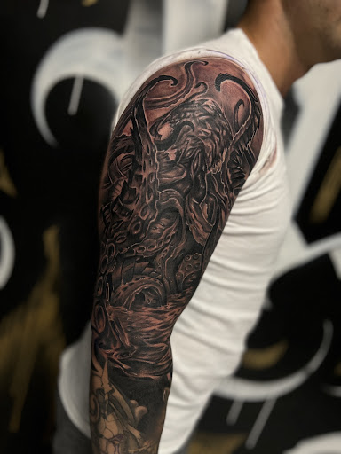 Explore japanese sleeve tattoo ideas, creative tattoo ideas in Oak Grove, available at Empire28 Tattoo Studios