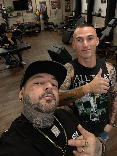 Explore rose thigh tattoo ideas, creative tattoo ideas in San Diego, available at High Class Tattoo SD