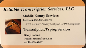 Reliable Transcription & Notary Services