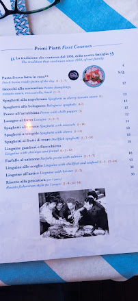 Taverna Azzurra à Sorrento menu