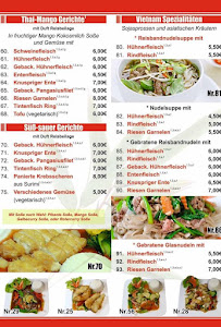 Menu / carte de Vietnam Schnellrestaurant & Eiscafé Oschersleben à Oschersleben