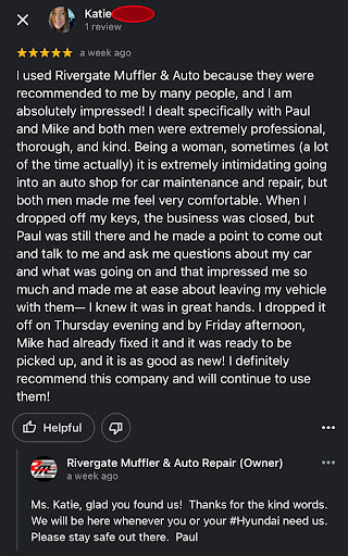 Auto Repair Shop «Rivergate Muffler & Complete Auto Care», reviews and photos, 159 Gleaves St, Madison, TN 37115, USA