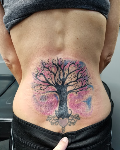 Explore viking head tattoo ideas, creative tattoo ideas in Noblesville, available at Mystic Images Tattoo Co.