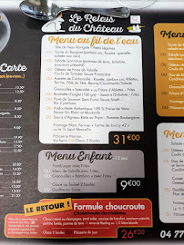 Relais du Château à Saint-Priest-la-Roche menu