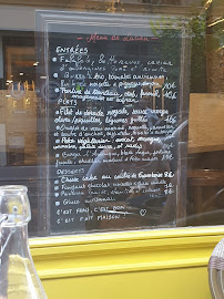 Bistrot Lucien à Paris menu