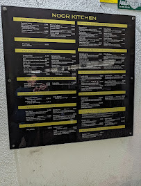 Menu du Restaurante Noor Kitchen à Beja