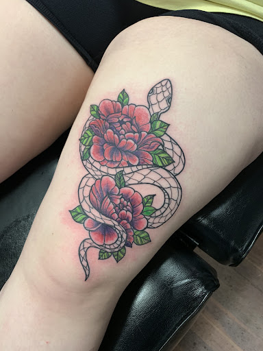 Explore patriotic tattoo sleeve ideas, creative tattoo ideas in Clinton, available at Ritual Custom Tattoos