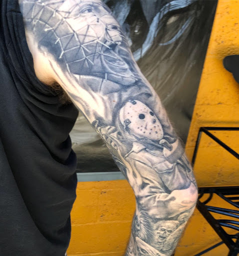 Explore banjo tattoo ideas, creative tattoo ideas in Boise, available at Born Weird Walk in Tattoo and Piercing