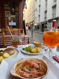 Raclette du Restaurant français Le Vieux Bistrot : Spécialité Fromage, Fondue , Raclette, Pierrades à Paris - n°19