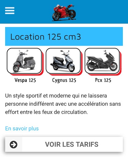 Location Moto 2 Roues