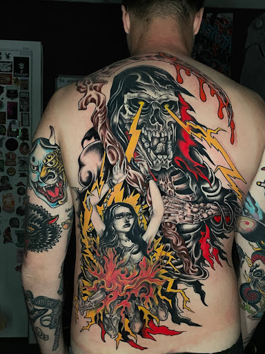 Explore boo tattoo ideas, creative tattoo ideas in Georgetown, available at Iron Rite Tattoo South