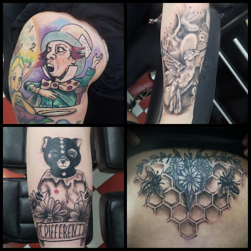 Explore business card size tattoo ideas, creative tattoo ideas in Vinton, available at Cherry Bomb Tattoo and piercing