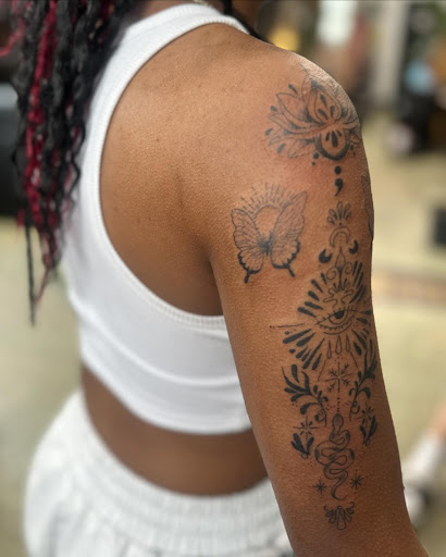 Explore 2 dog tattoo ideas, creative tattoo ideas in Belgrade, available at The Loyal Sparrow Tattoo and Piercing