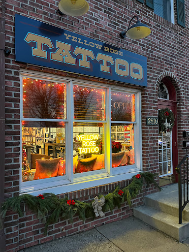 Explore calf tattoo ideas, creative tattoo ideas in Glenside, available at Yellow Rose Tattoo