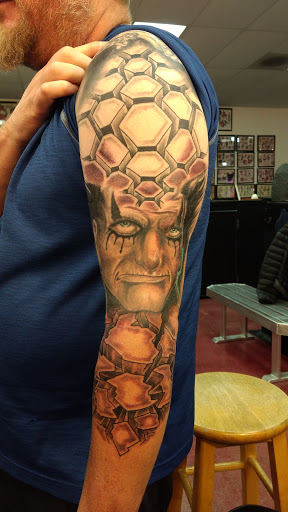 Explore lat long tattoo ideas, creative tattoo ideas in Burlington, available at Tiny Tims Tattoo Shop