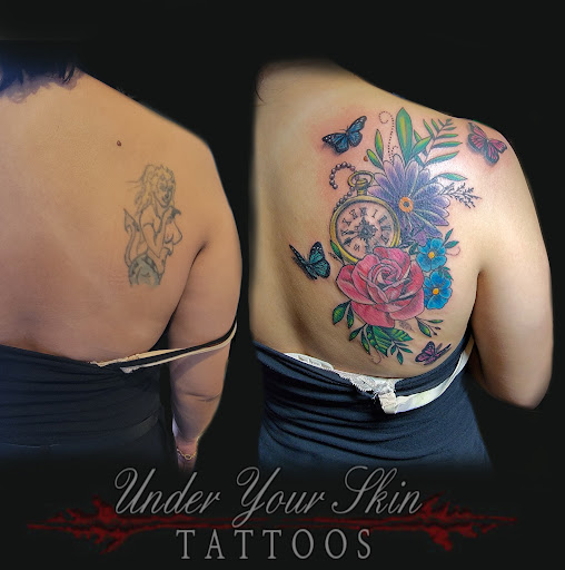 Explore dinosaur tattoo ideas for son, creative tattoo ideas in Green Cove Springs, available at Under Your Skin Tattoos