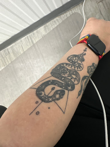 Explore kaneki tattoo ideas, creative tattoo ideas in Elizabethtown, available at Electric Feel Tattoos