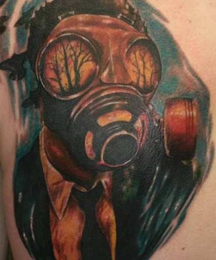 Explore god of war tattoo ideas, creative tattoo ideas in Yucca Valley, available at Strata Tattoo Lab LLC