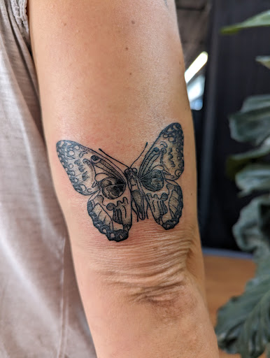 Explore tramp stamp tattoo ideas, creative tattoo ideas in Bryan, available at Storyline Ink Tattoo