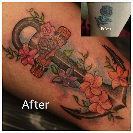 Explore half chest tattoo ideas, creative tattoo ideas in Homosassa, available at Citrus Tattoos