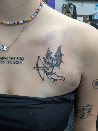 Explore gladiator tattoo ideas, creative tattoo ideas in Slippery Rock, available at Dinky Dachshund Tattoo Parlor