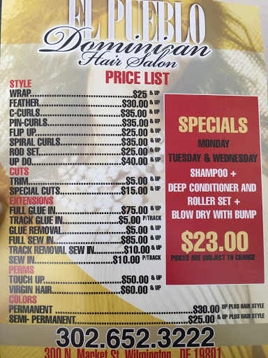 Hair Salon «El Pueblo Dominican Hair Salon», reviews and photos, 300 N Market St, Wilmington, DE 19801, USA